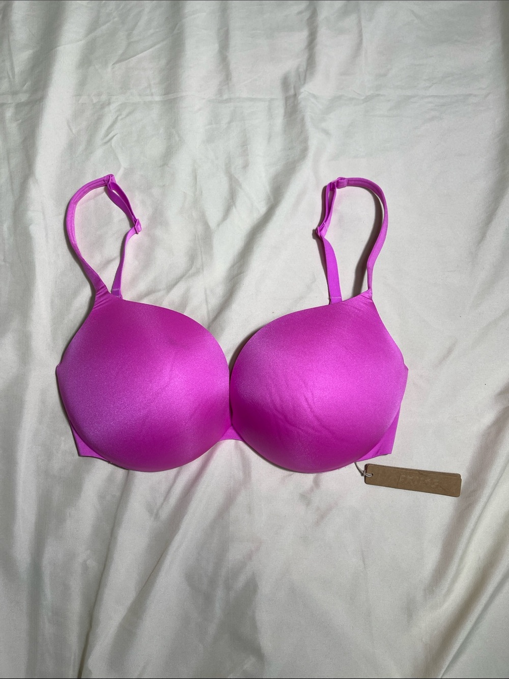 SKIMS Ultimate Push-Up Plunge Bra Neon Orchid 34DD NWT